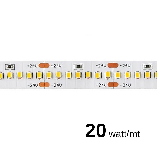 Bande LED 20W/MT 24V 2682 lm/m 4000K Bobine de 5 mètres IP20
