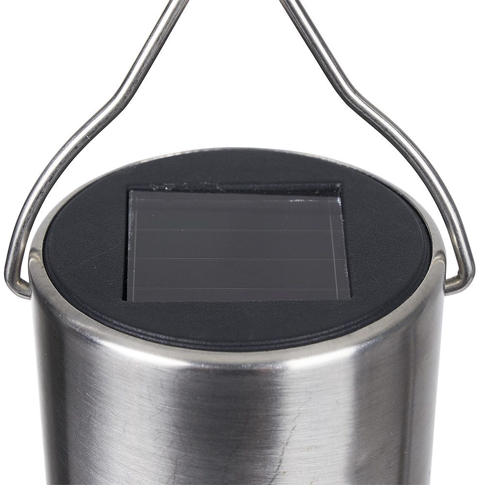Lampe solaire verre froissé à suspendre