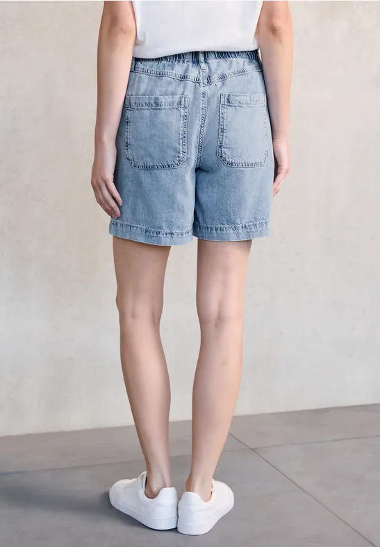 Paperbag Jeansshorts