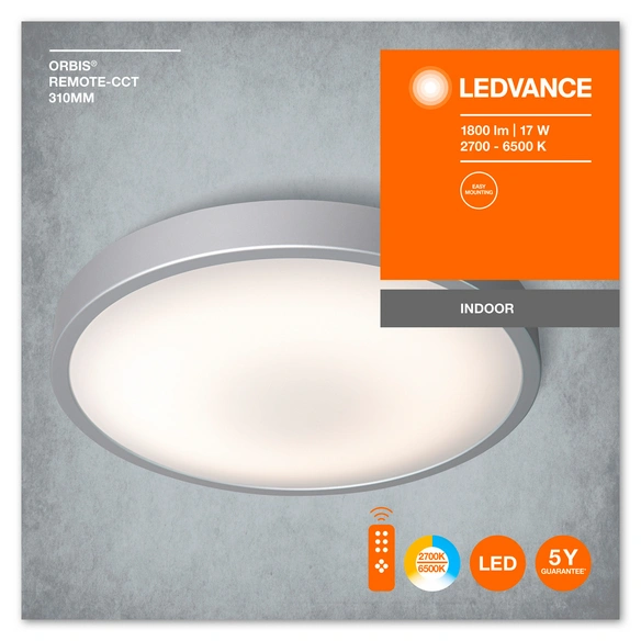 LED-Leuchte »ORBIS® CCT / DIM«, 6500 K, 17 W, weiß