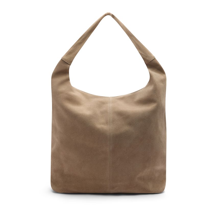 Manfield Beige suède shopper