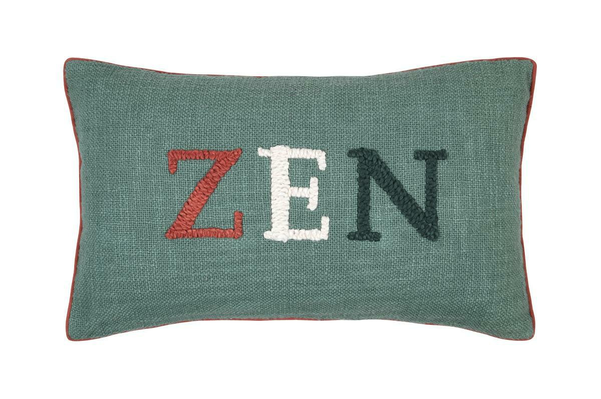 Poduszka dekoracyjna Zen 30x50 cm zielona boho