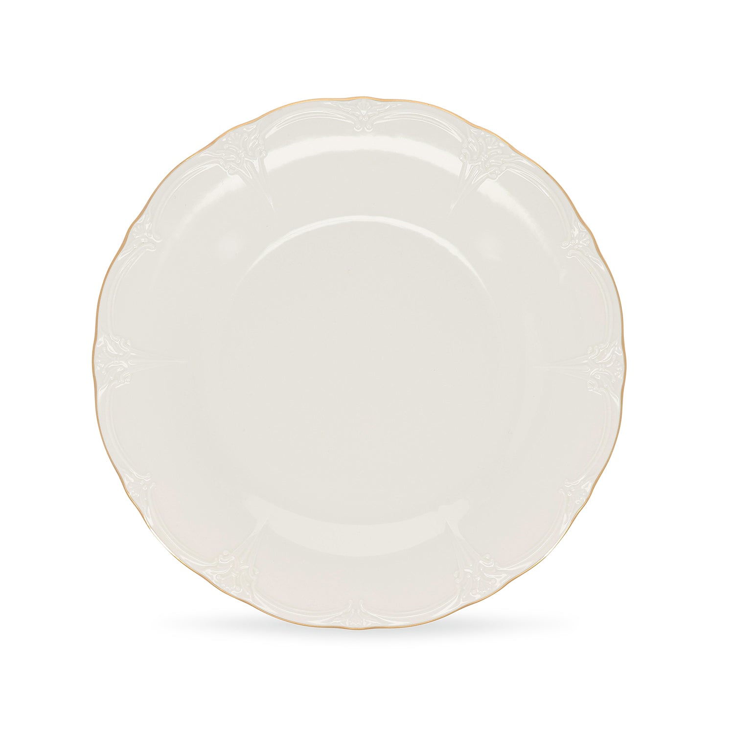 Bonbistro - Plat bord 32cm met gouden rand Retro - Set van 2