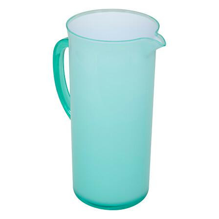 DZBANEK PLASTIKOWY miętowy z polistyrenu 18 x 11,6 x 25 cm