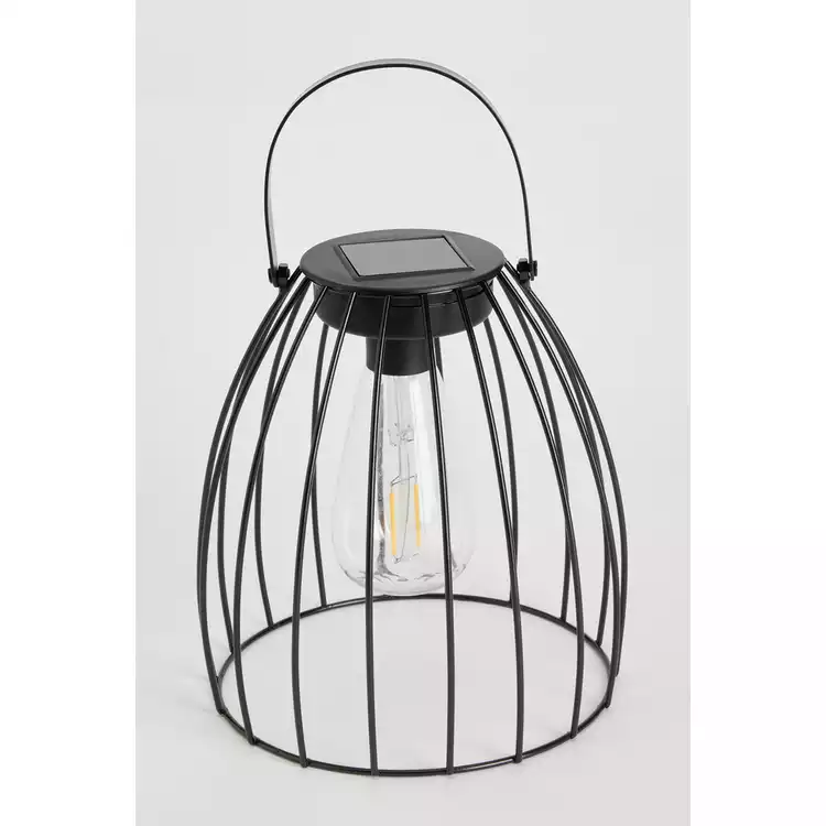 Habitat Warm White Solar Caged Pendant Light