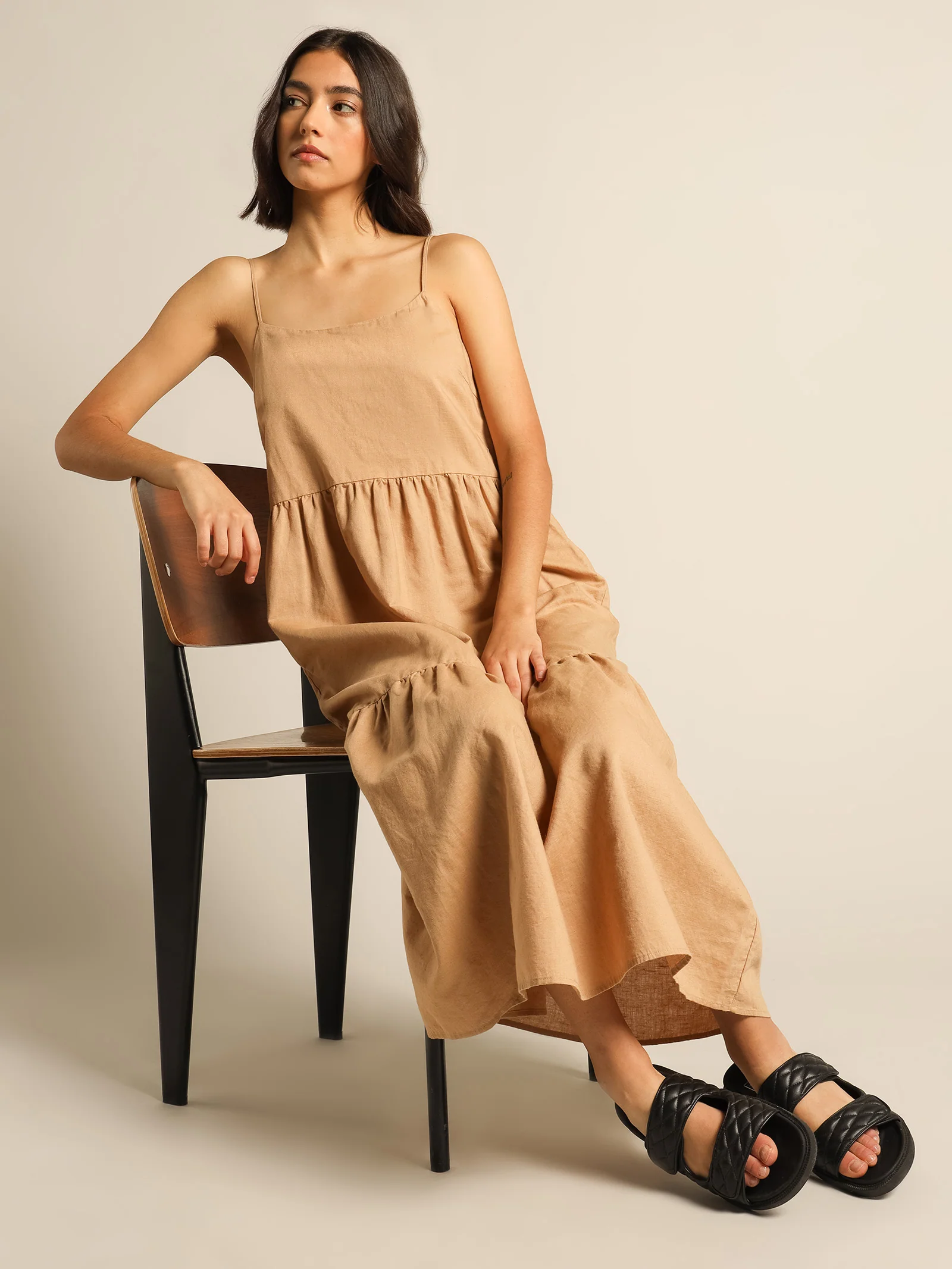 Miles Linen Midi Dress