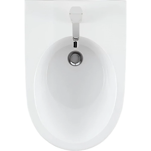 Bidet suspendu céramique traditionnelle SANINDUSA 56 Sanlife blanc mate texture
