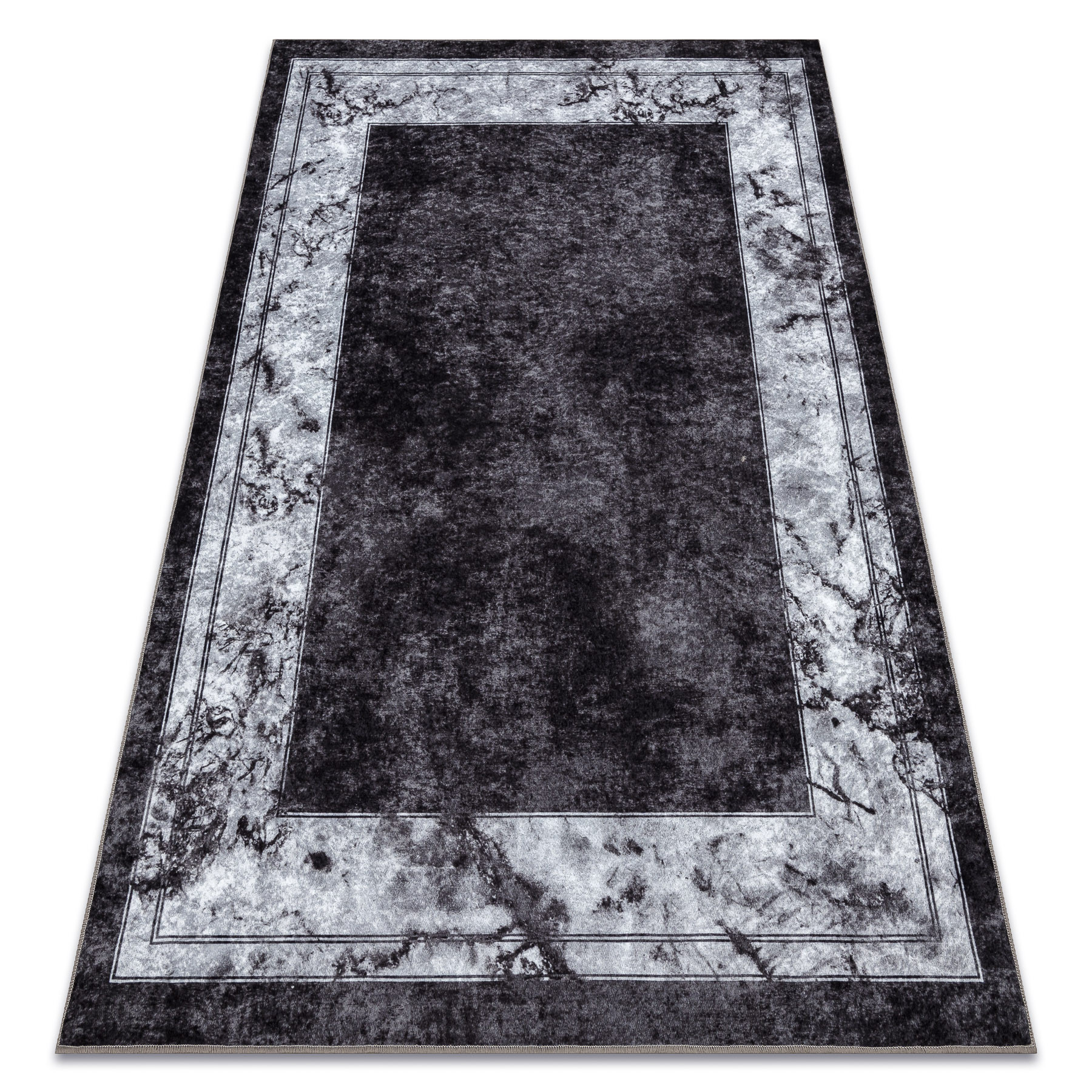 Dywan do prania MIRO 51813.805 Ramka, marmur antypoślizgowy - 80x150 cm