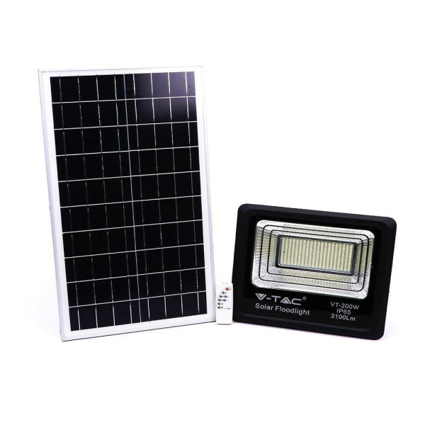 Naświetlacz halogen LED V-TAC Solarny 40W IP65 VT-200W neutralny 3100lm
