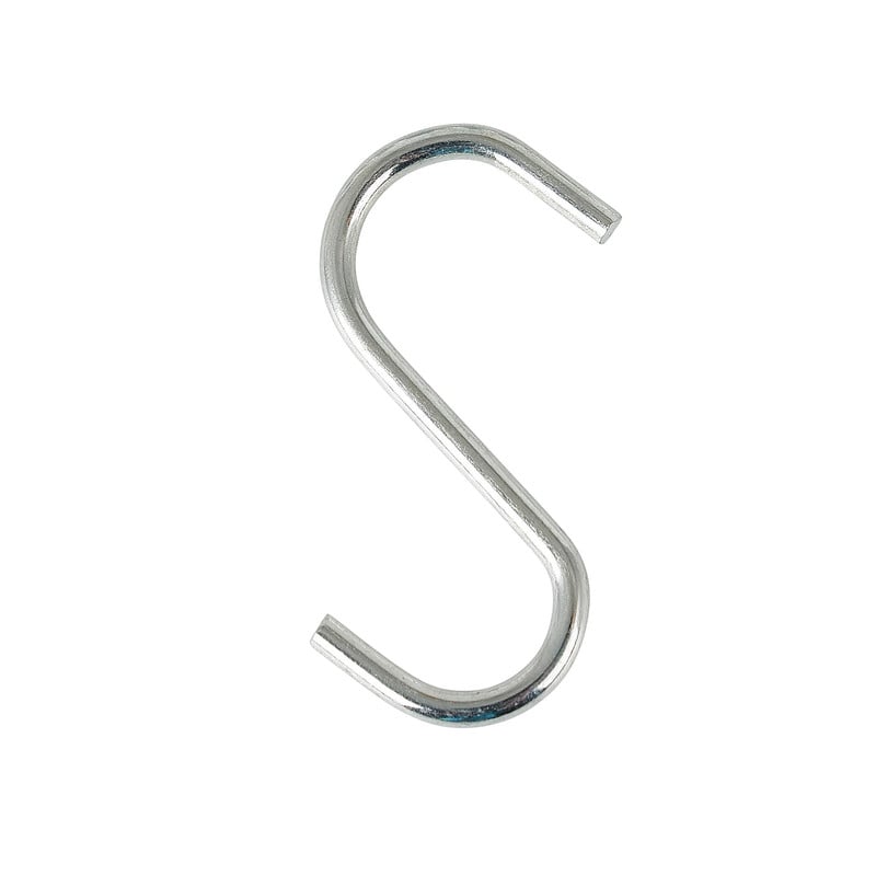 S haken - rvs - set van 12