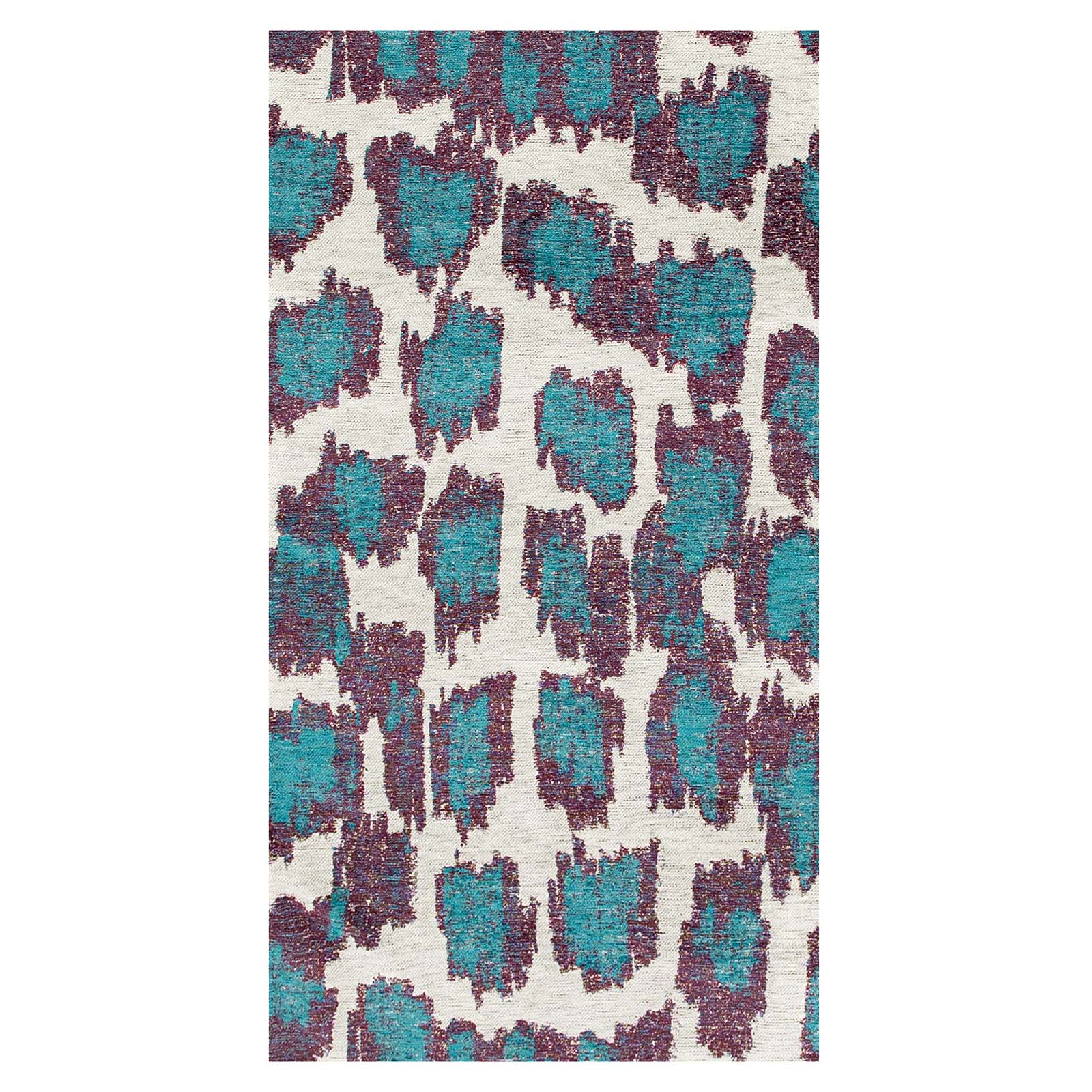 Lola&Moi vloerkleed Blue Duck - blauw - 80x150cm