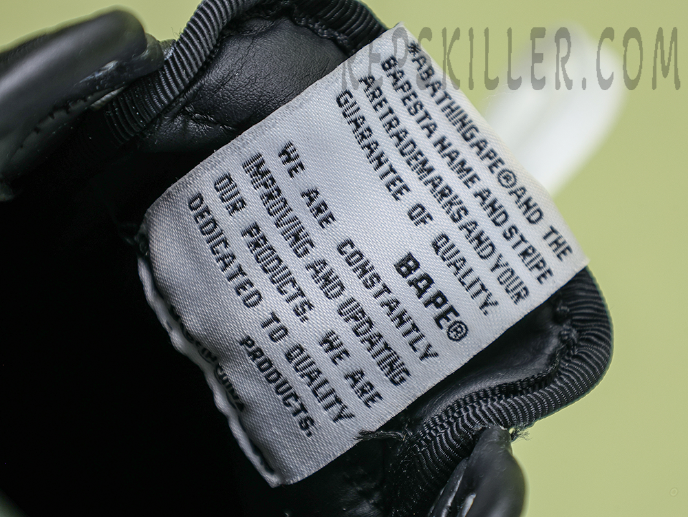 A BATHING APE BapeSta M1 Black Low Sneakers