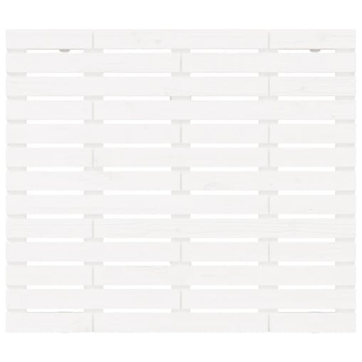 NNEVL Wall Headboard White 96x3x91.5 cm Solid Wood Pine