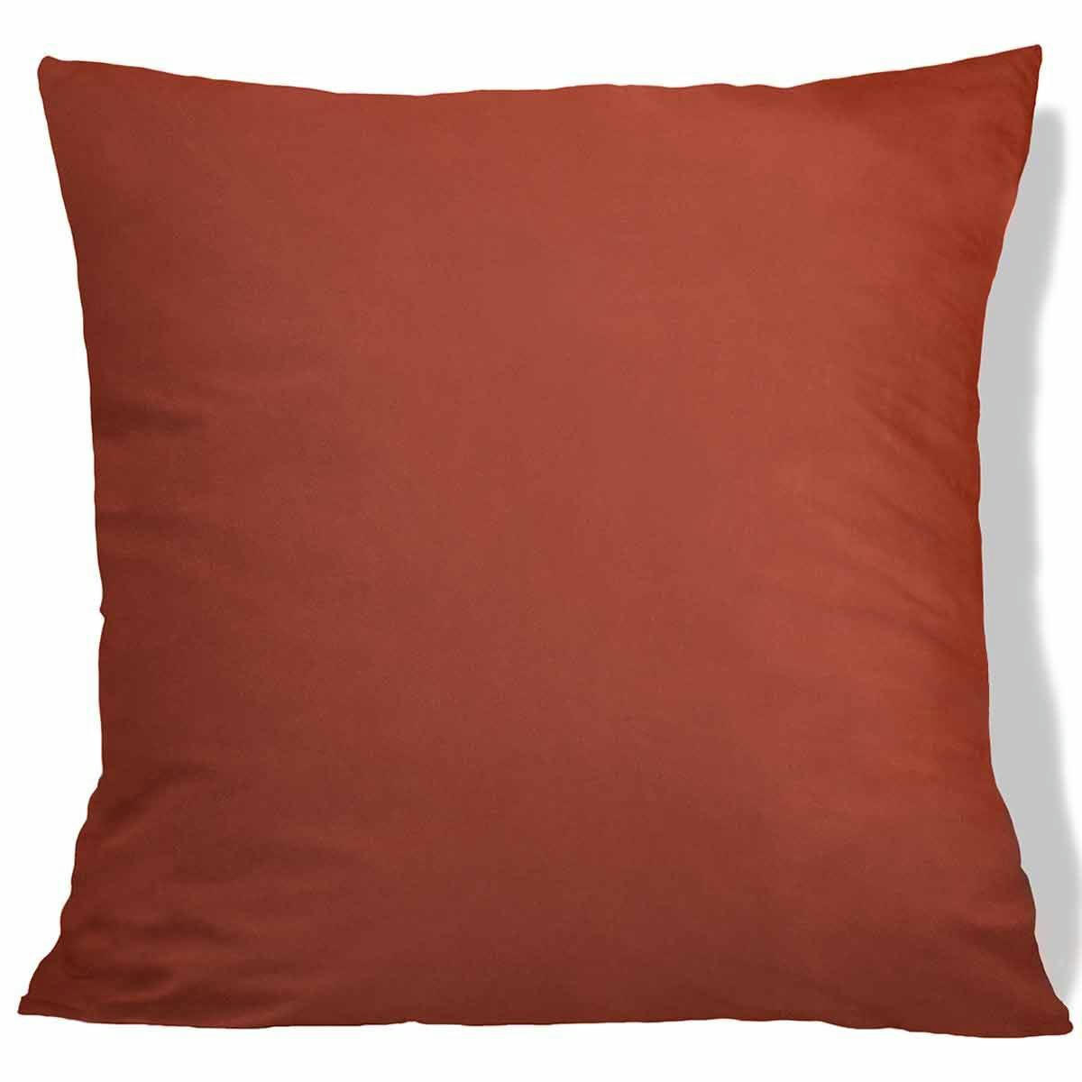 NINON - Parure de lit en percale lavée 240x220 cm - Rouge