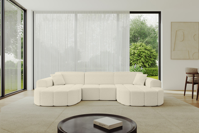 Narożnik uniwersalny bez funkcji spania LIVO-U1 - 315x173x79,5 Beżowy