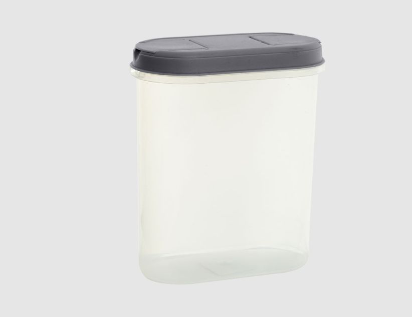 Schüttdose 2,4l klar/grau
