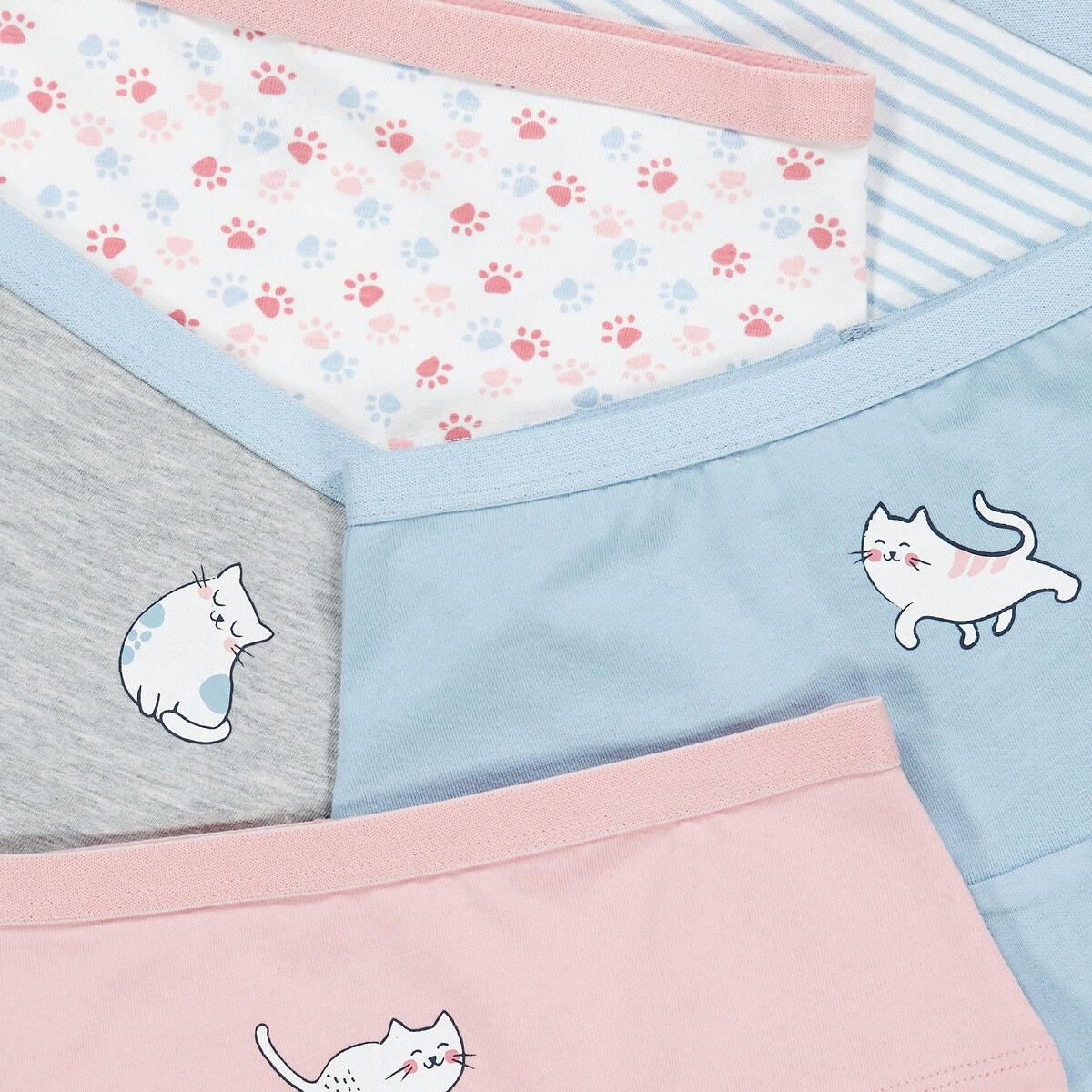 Lot de 5 shorties imprimé chats