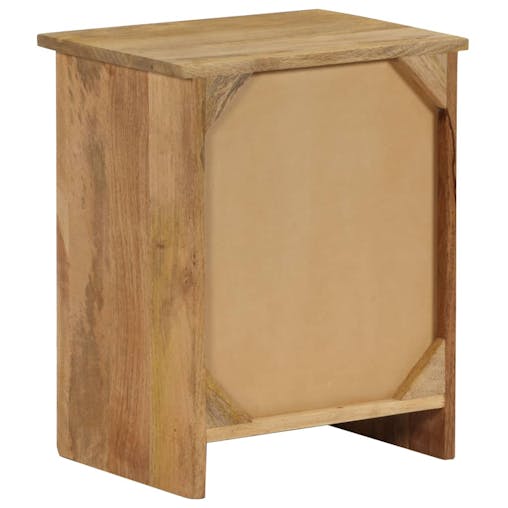 NNEVL Bedside Table Solid Mango Wood 40x30x50 cm