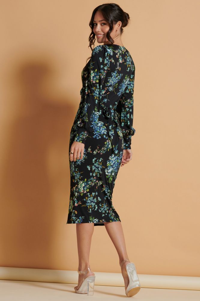 Jolie Moi Floral Slip Skirt Bodycon Dress