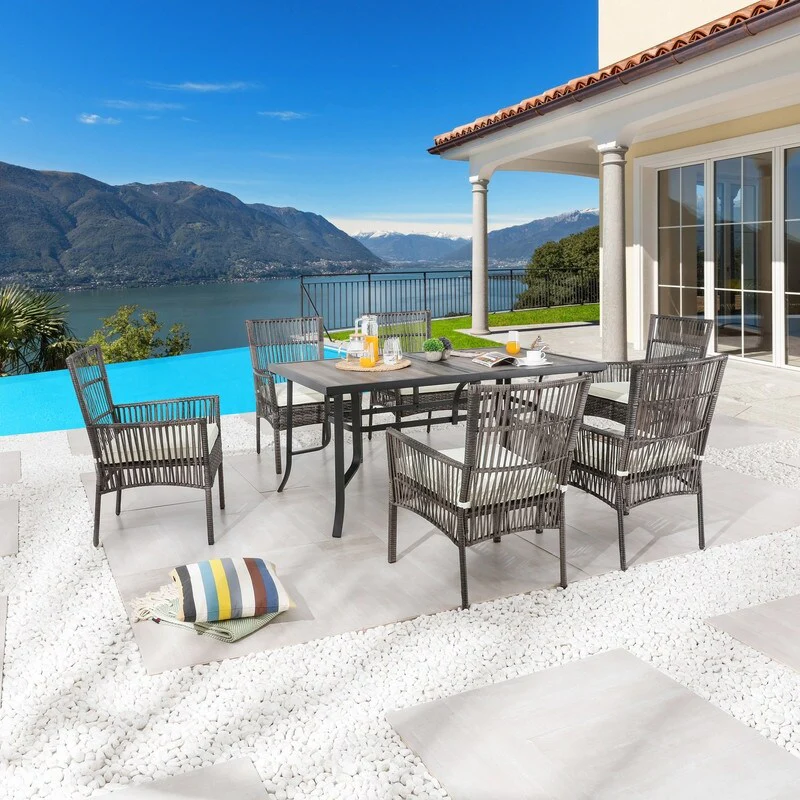 Patio Festival 7-Piece Outdoor 6-Person Dining Set