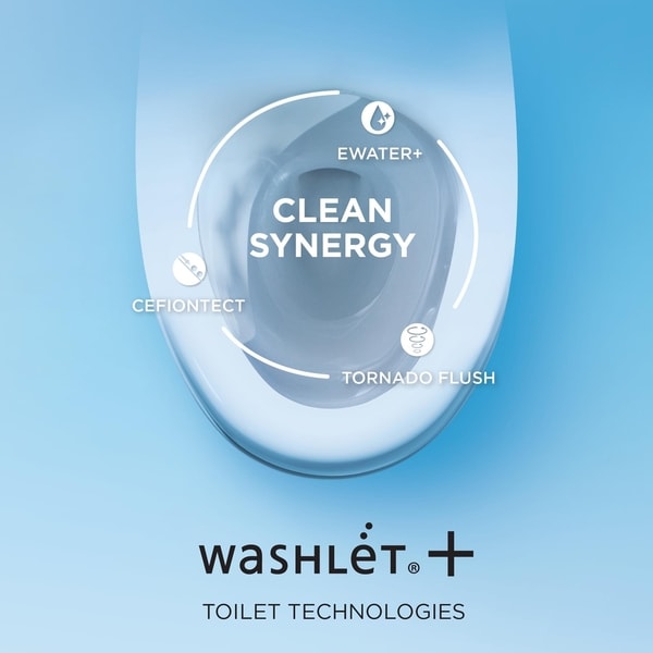 TOTO WASHLET+ Nexus 2-Piece Elongated 1.28 GPF Toilet w/ S550e Contemporary Bidet Seat, Cotton White
