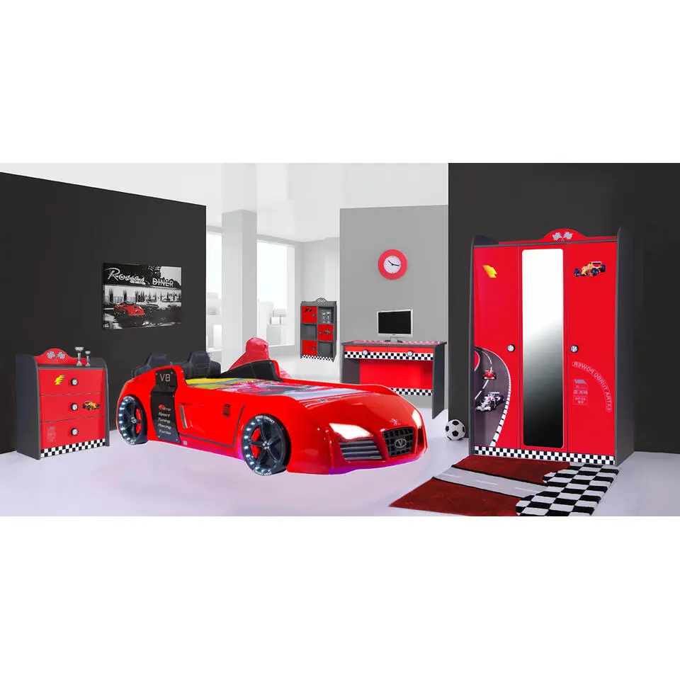 V power rood kinderbureau race thema