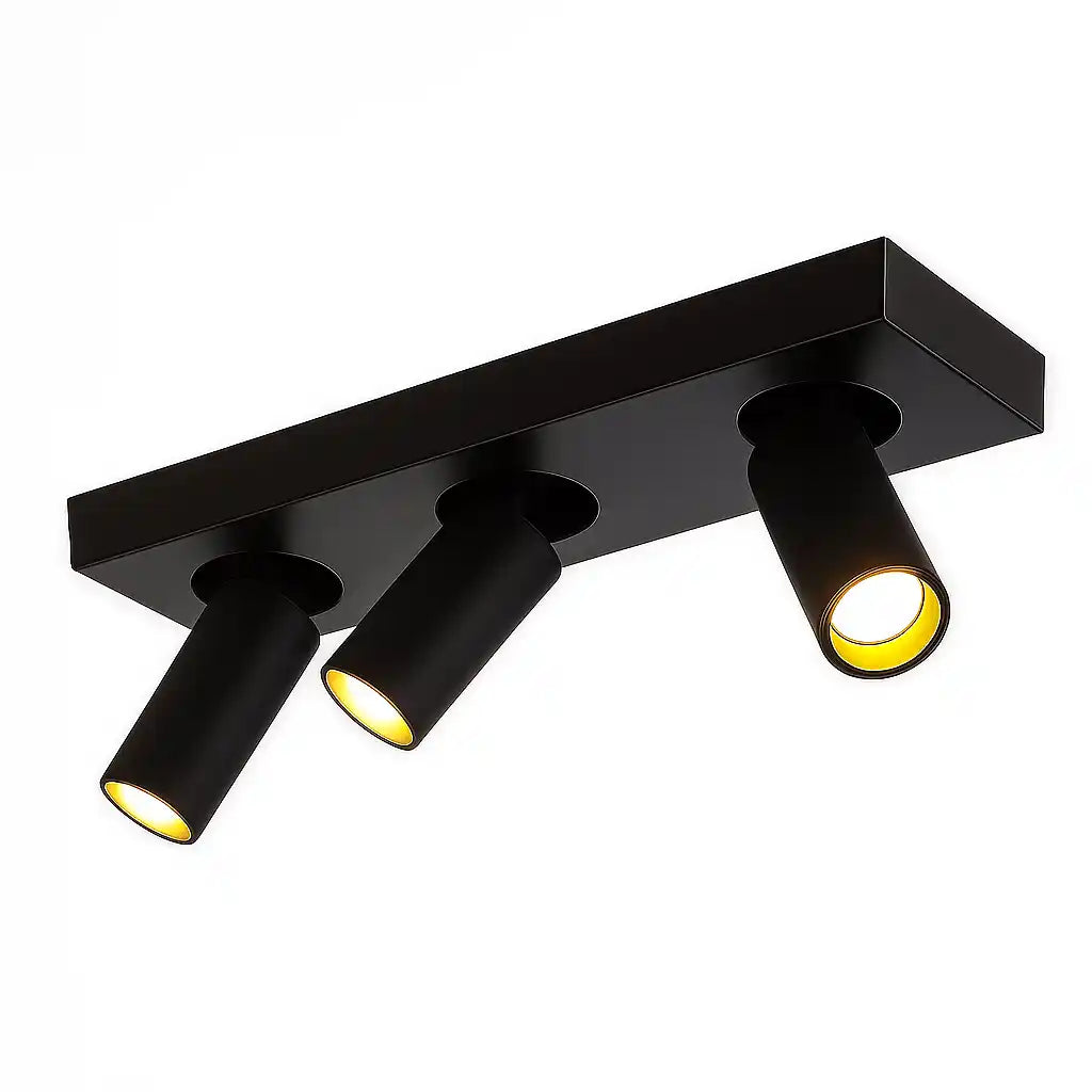Highlight spot Eliano - 3 lichts - 36 x 12.5  cm - zwart
