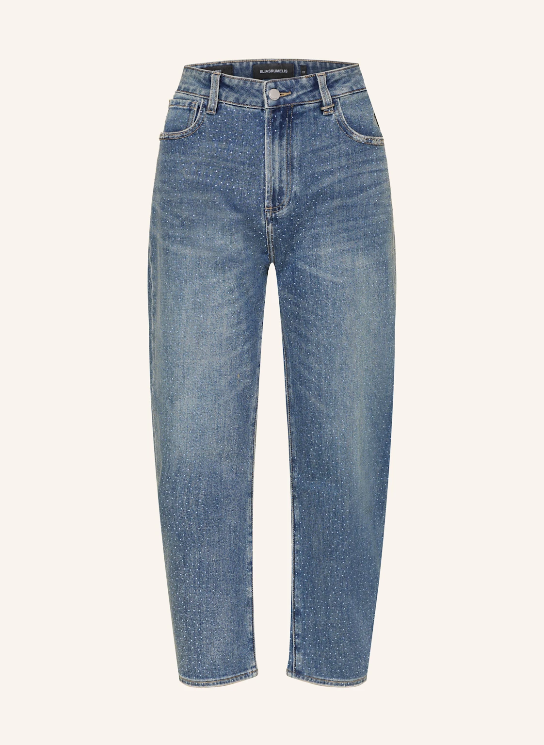 ELIAS RUMELIS Barrel Jeans YOANA SPARKLE mit Schmucksteinen