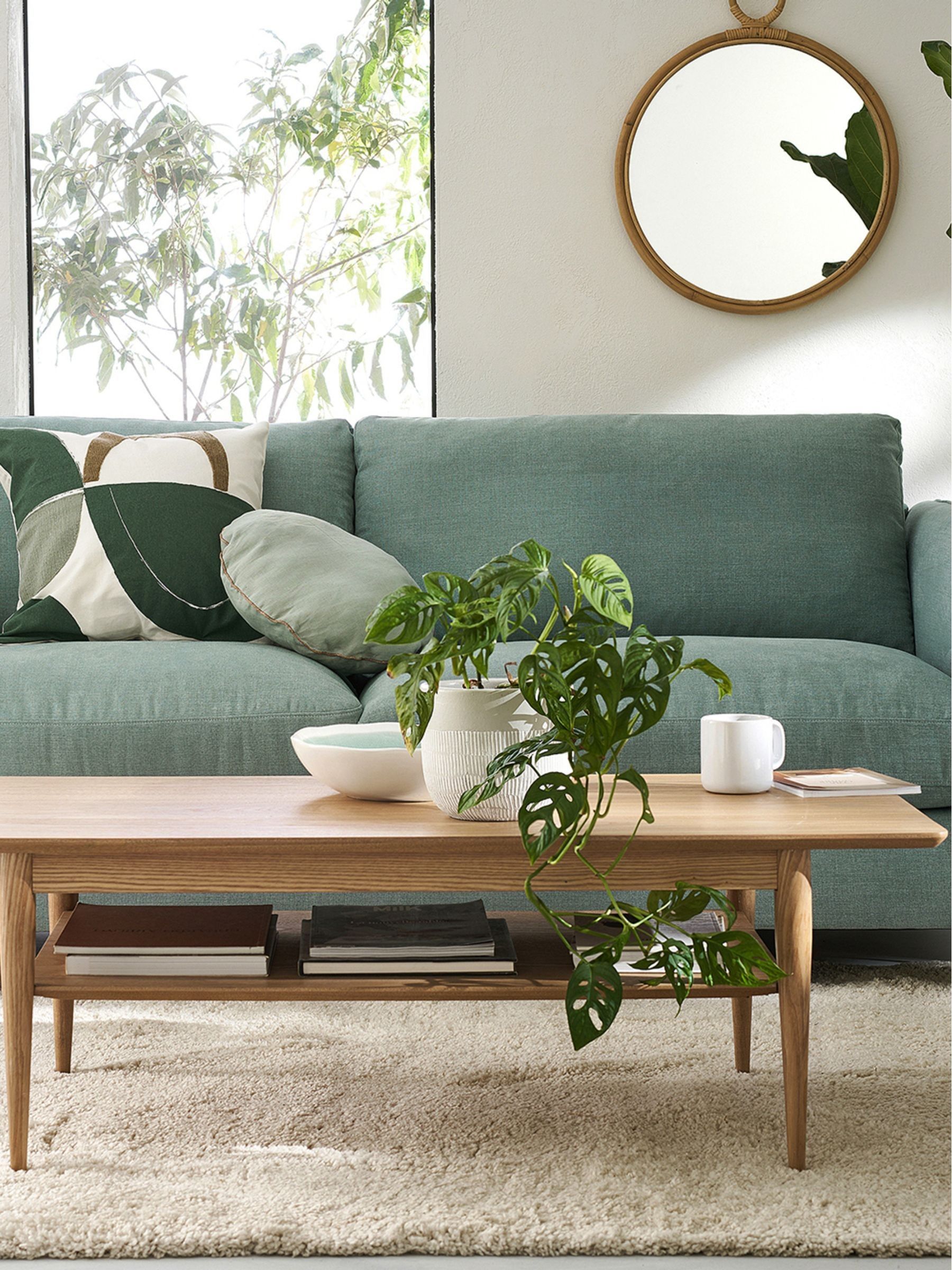 La Redoute Intérieurs Natural Lussan Ash Double Top Coffee Table