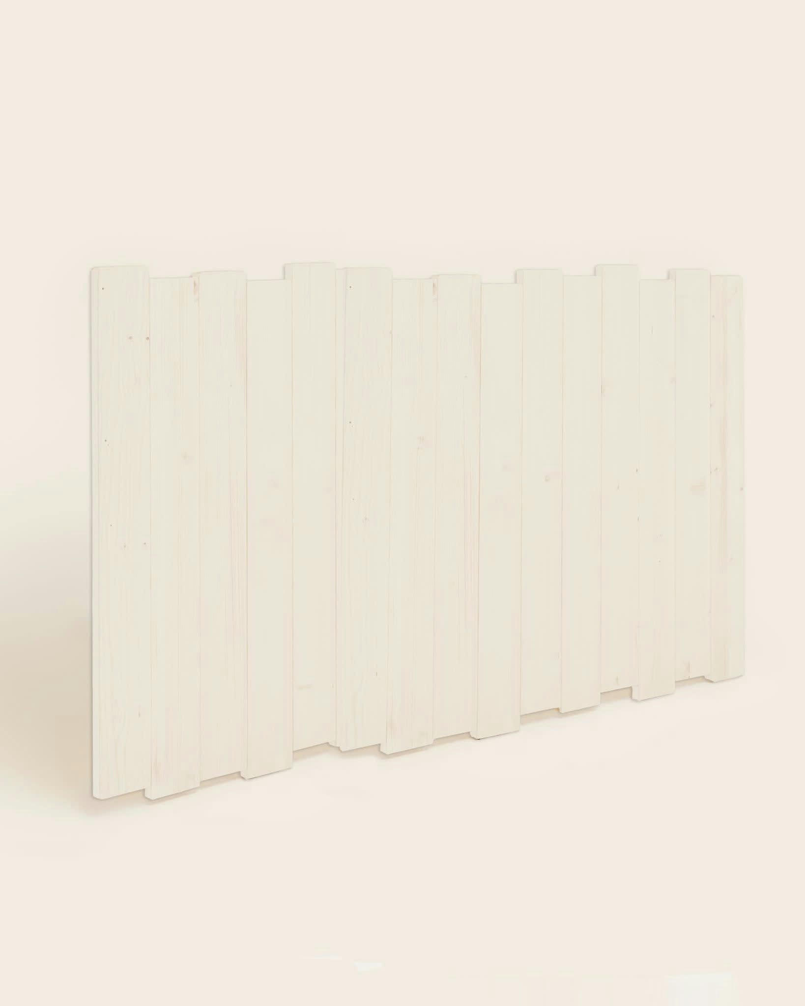 DAKARI - Tête de lit en bois de sapin en couleur blanc pour lit 180 cm