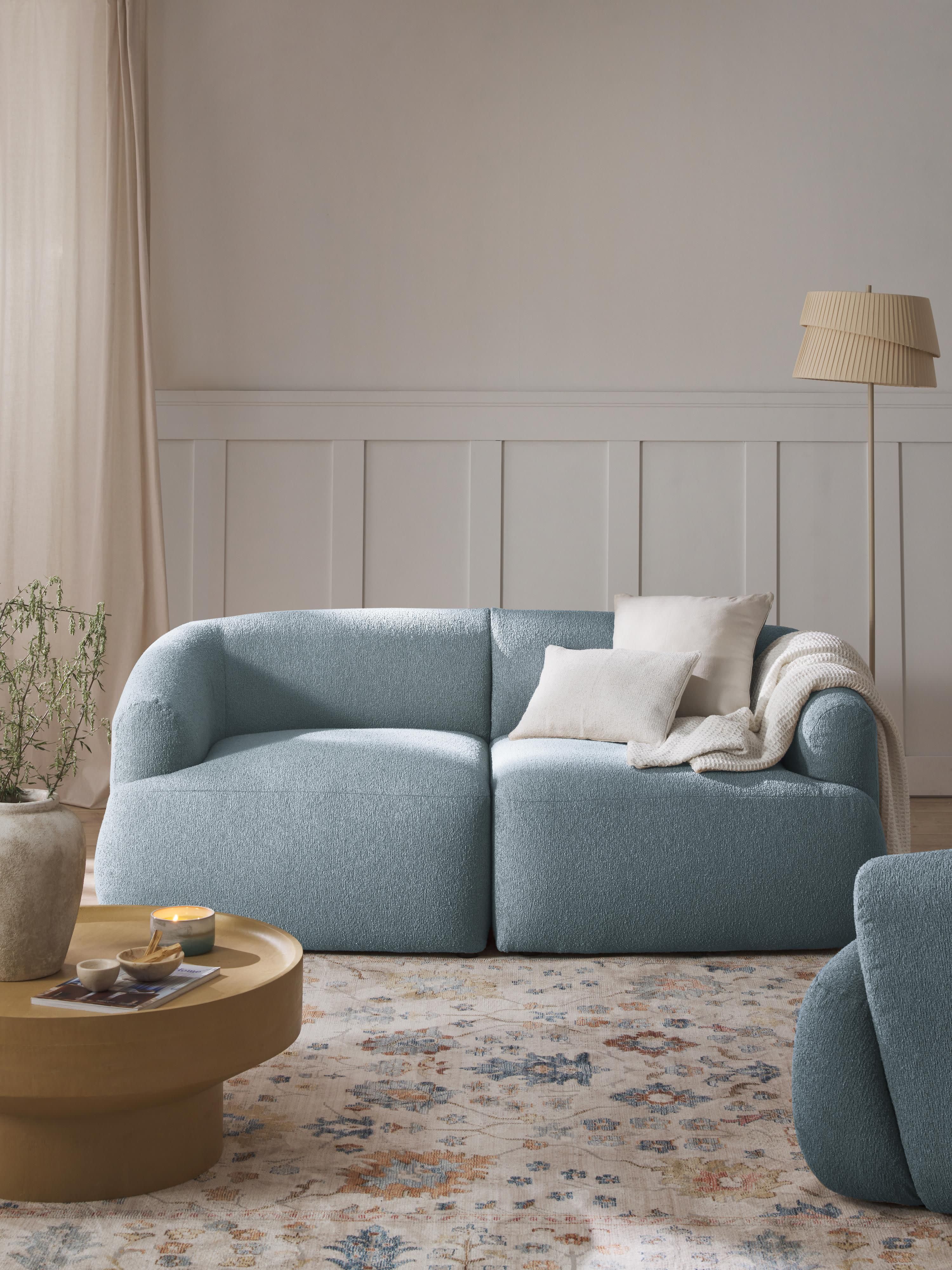 Modulares Bouclé-Sofa Sofia (2-Sitzer)
