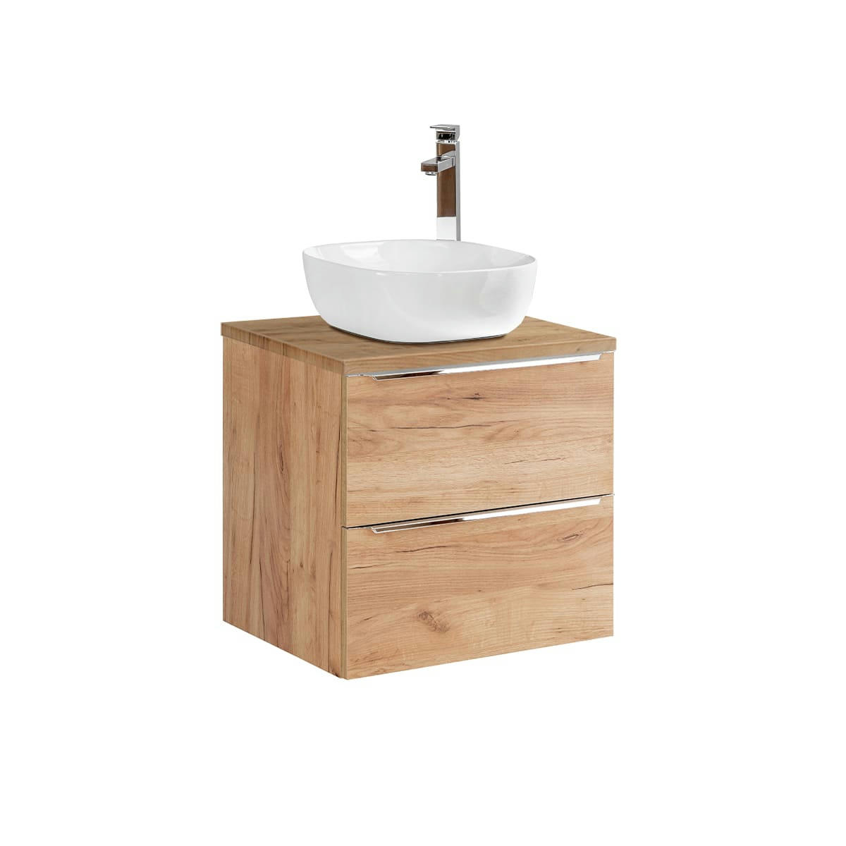 - Meuble simple vasque 60cm naturel