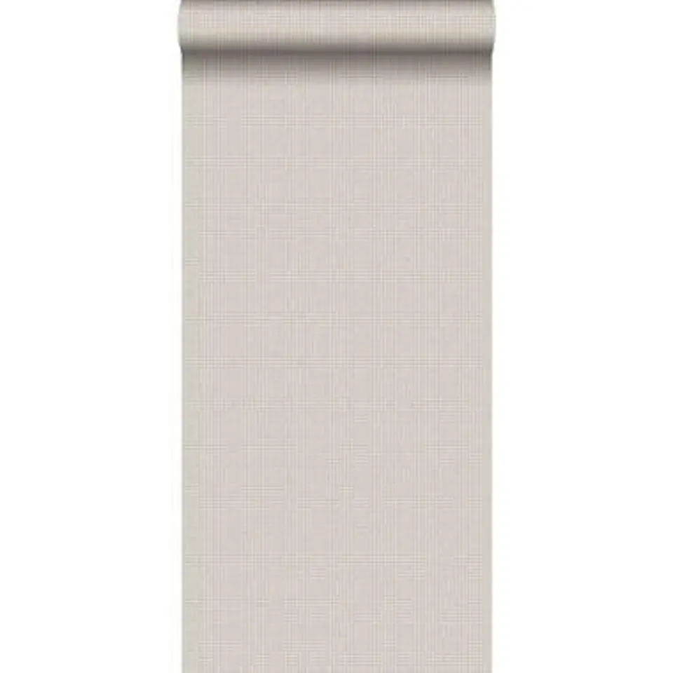 ESTAhome behang - geborduurd motief - beige - 53 cm x 10,05 m