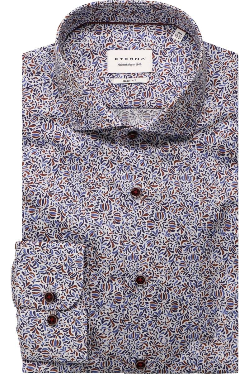 ETERNA Slim Fit Hemd rose, Bedruckt