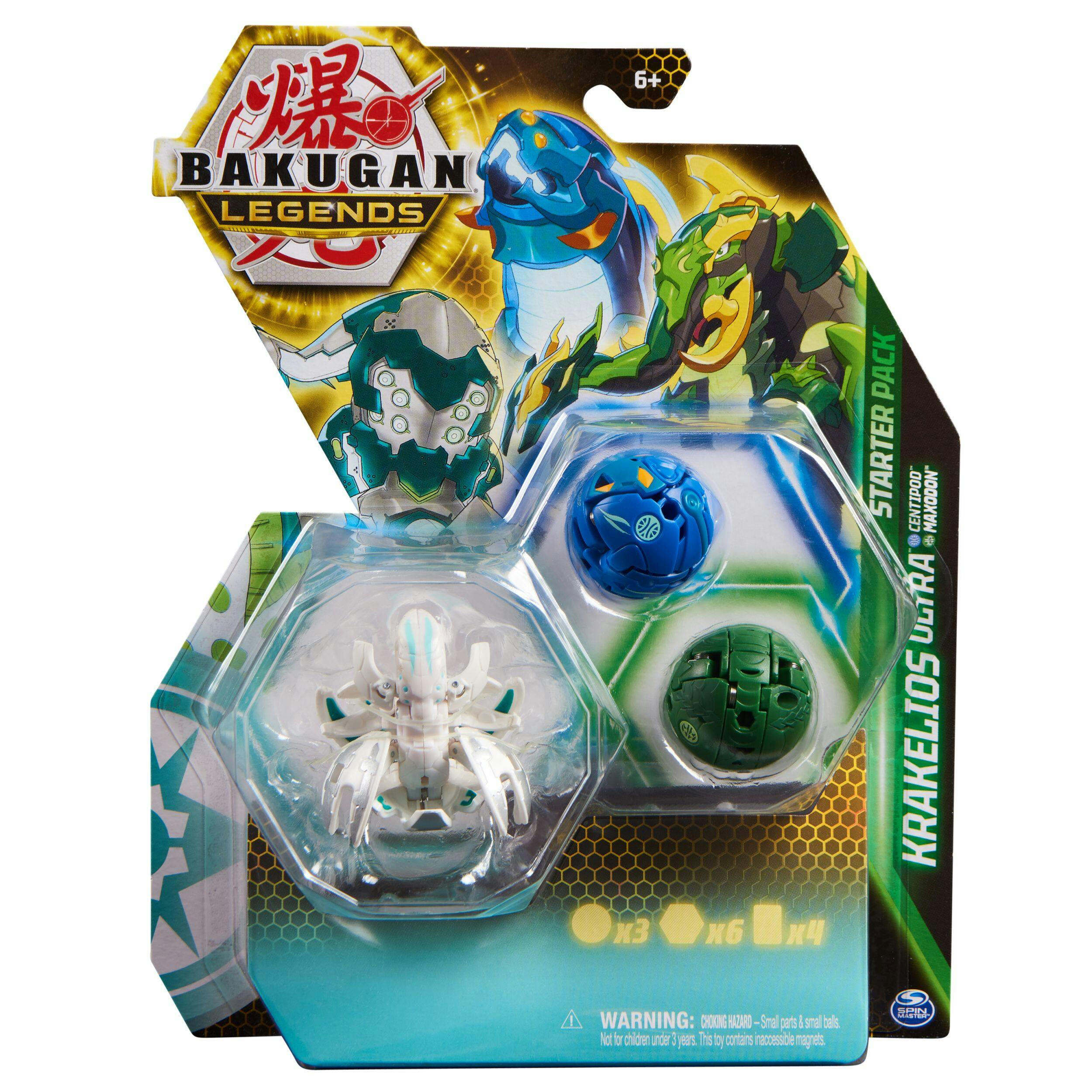 Bakugan Legends Starter Pack Transforming Creature Action Figure Toy, Assorted, Ages 6+