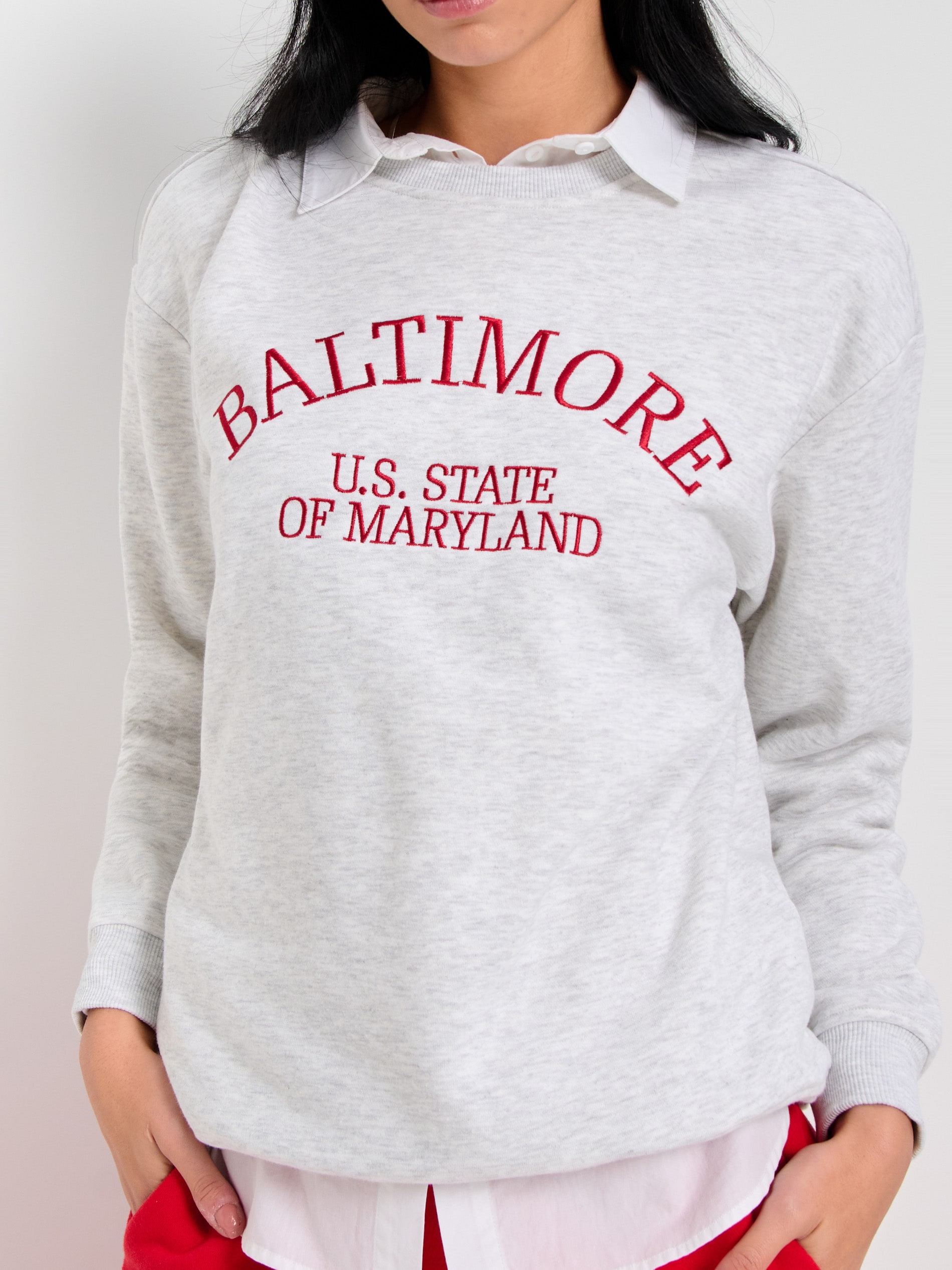 Bluza crewneck z nadrukiem