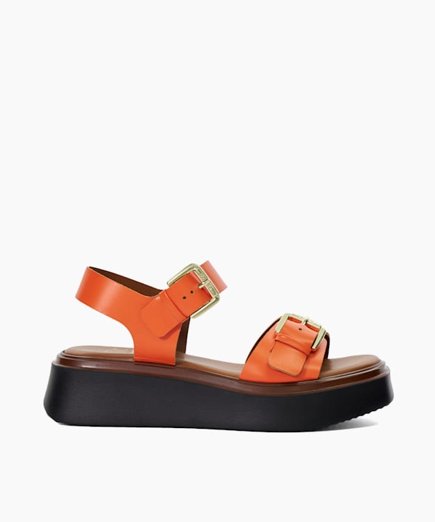 Loells Orange - Casual Flatform Sandals