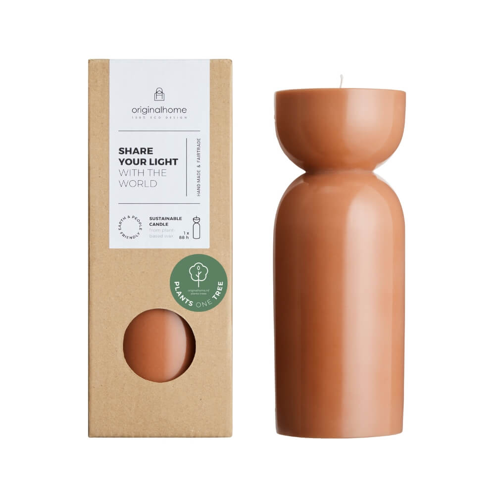 Originalhome kaars organische vorm - camel - M