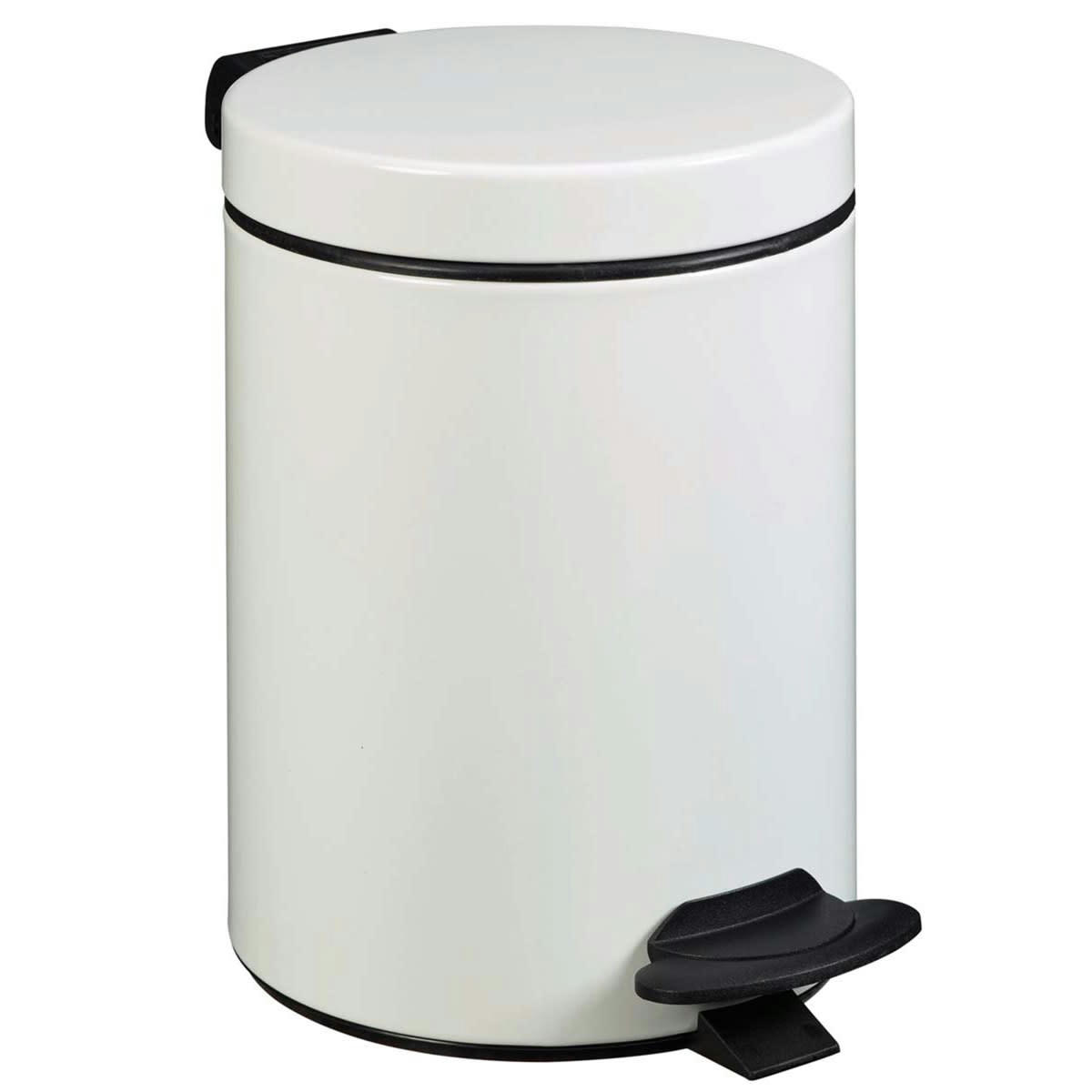 CYJEU - Poubelle de salle de bain à pédale 3L et 40 sacs poubelle 5L