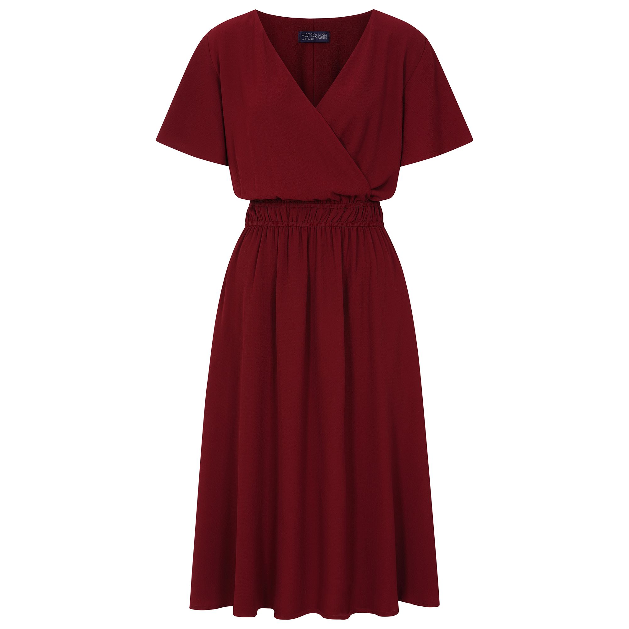 Hot Squash Chiffon Midi Dress