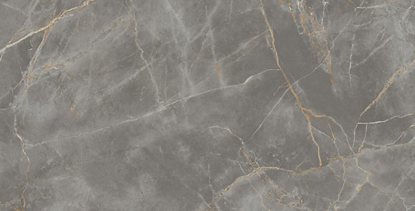 Carrelage effet Marbre Gris Titan 240x120x0,9 cm Brillant Montira - Mur intérieur (vendu par carton de 2,88 m²) - RO'MA CARRELAGE