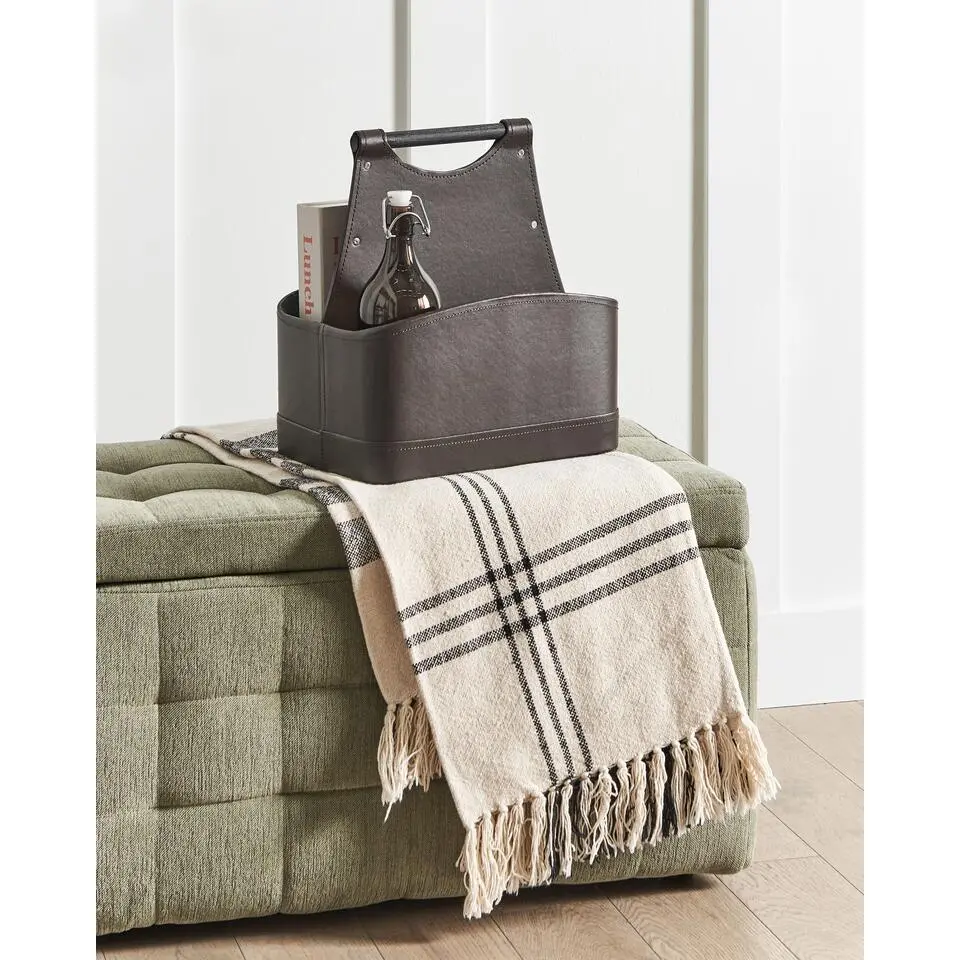 URUK - Opbergmand - Donkerbruin - Kunstleer