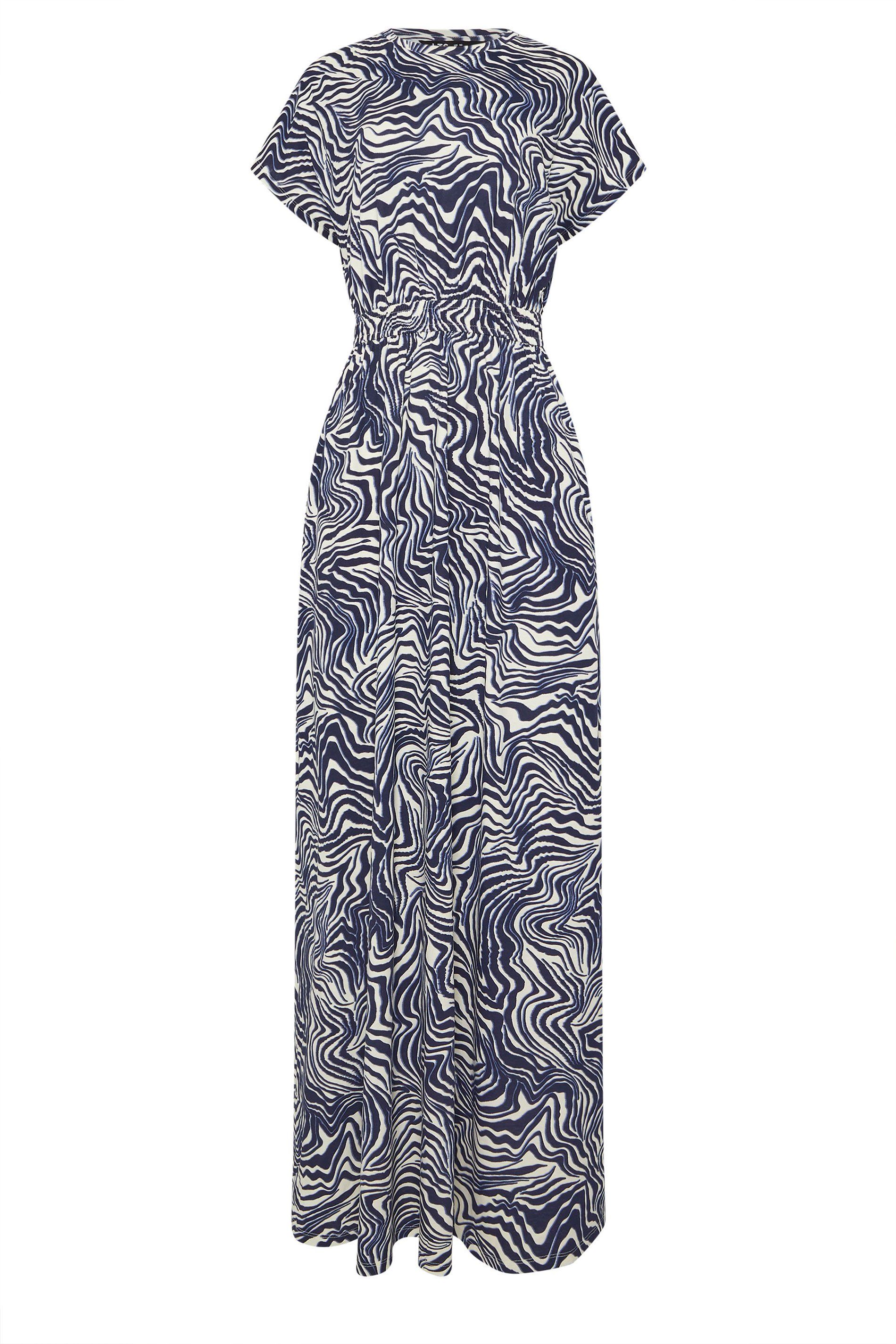 Long Tall Sally Tall Abstract Shirred Waist Maxi Dress