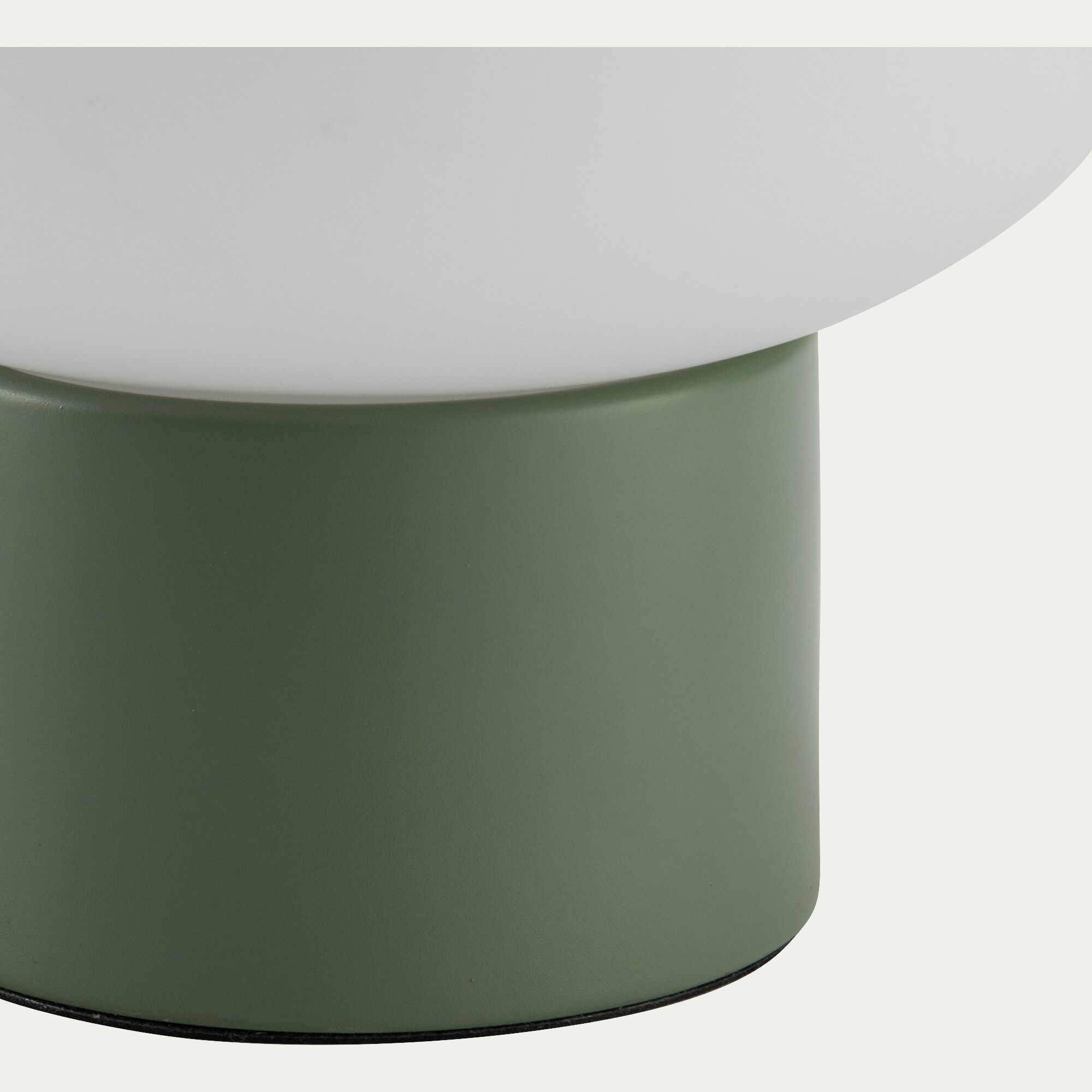 CAMILLE - Lampe à poser électrifiée en verre et en fer - vert