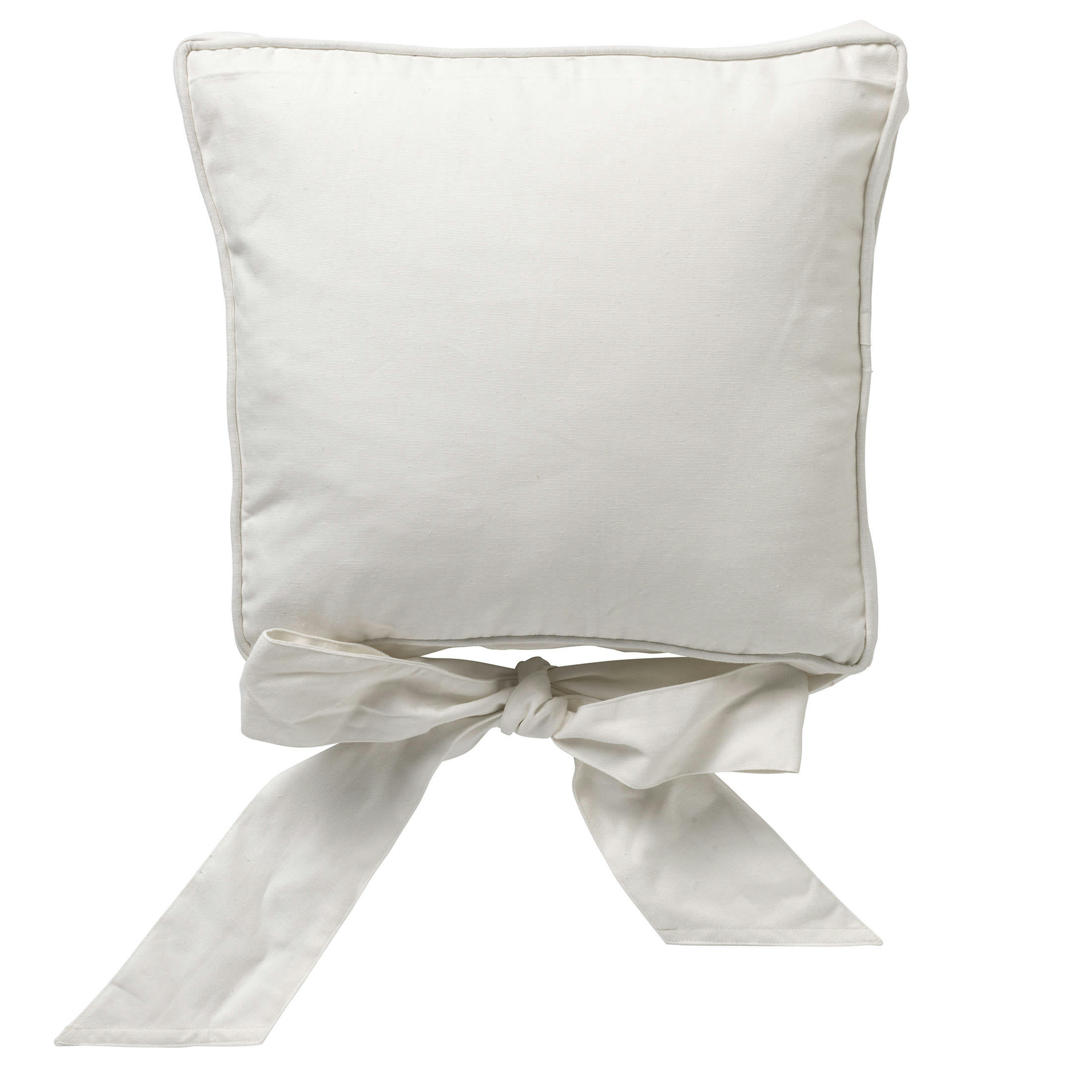 - Housse de galette de chaise blanc en coton 45x45 cm uni
