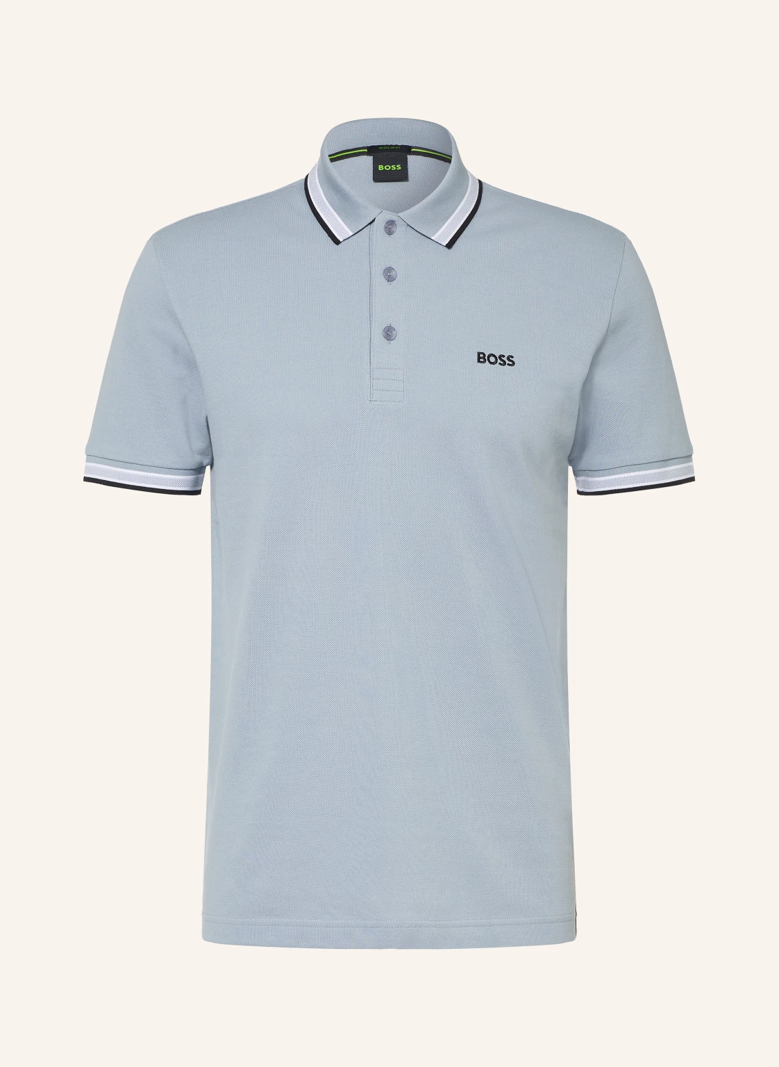 BOSS Piqué-Poloshirt PADDY CURVED Regular Fit