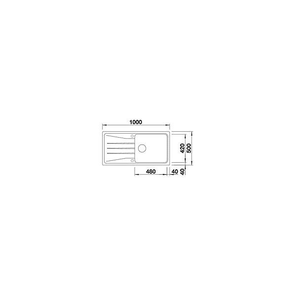 Evier Blanco Sona XL 6S Silgranit - ANTHRACITE