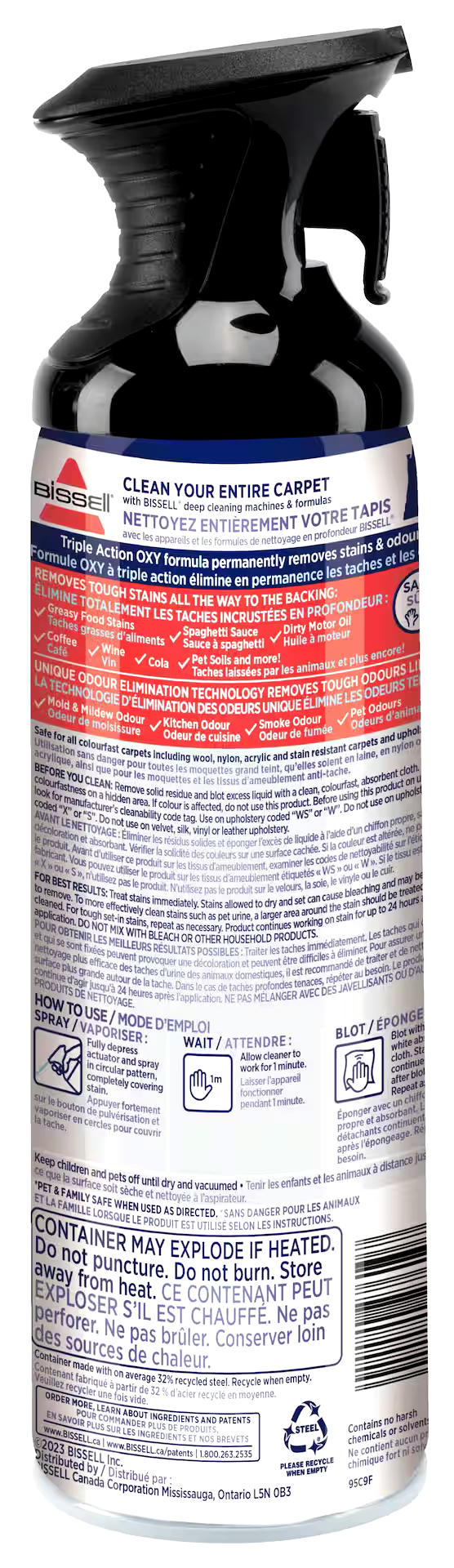Bissell Professional Power Shot Oxy Carpet Cleaner, 396-g