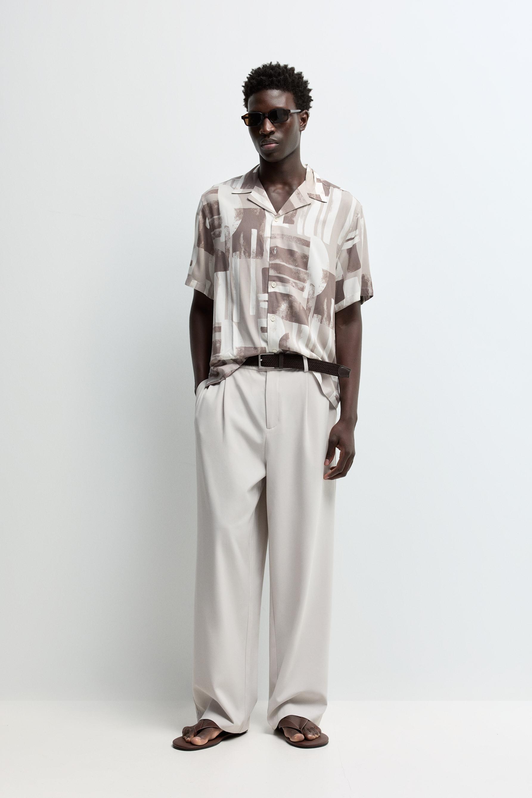 Camisa resort estampada