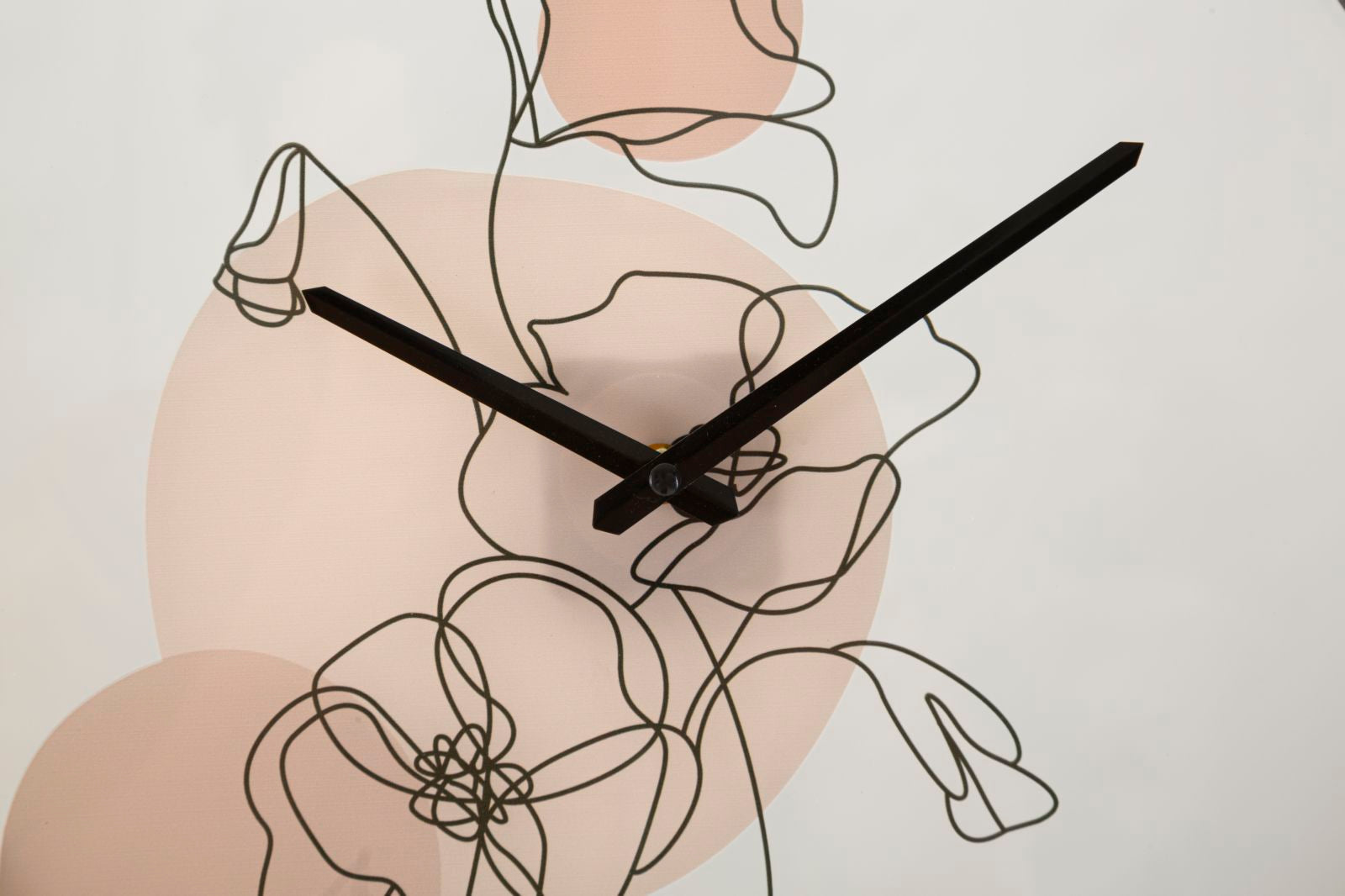 Mauro Ferretti Flower Ronde wandklok bloem in hout en glas